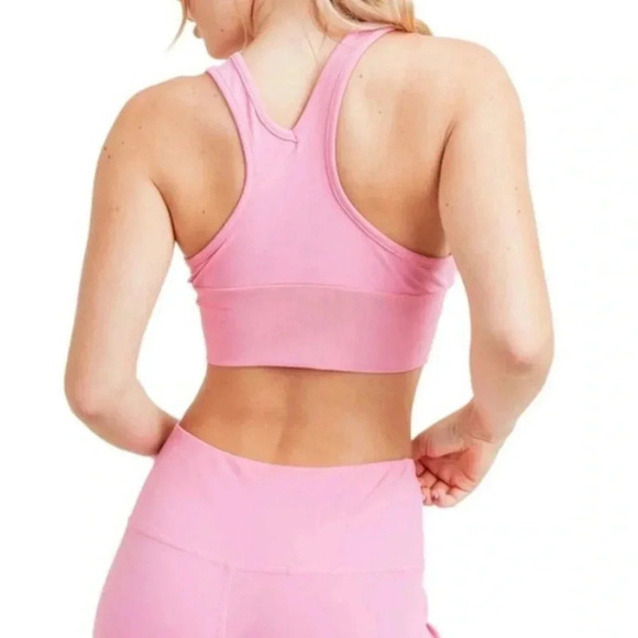 🆕Kimberly Pink Mesh Insert Rushed Sport Set L🆕 - Picture 3 of 11